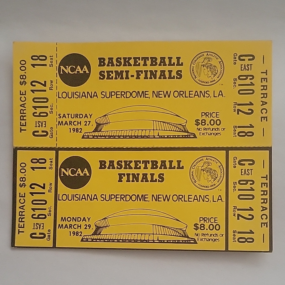 NCAA Basketball Semi-Finals and Finals Tickets - Yellow,Full /Attached